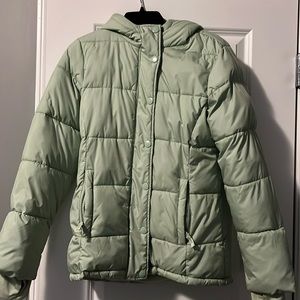 Women’s XS Mint Green puffer.